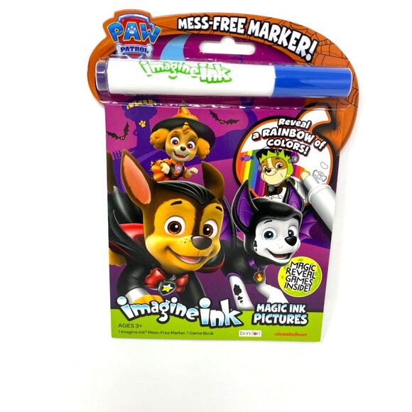PAW Patrol Halloween Imagine Ink Book Mess Free Activity Book Travel - Picture 2 of 9